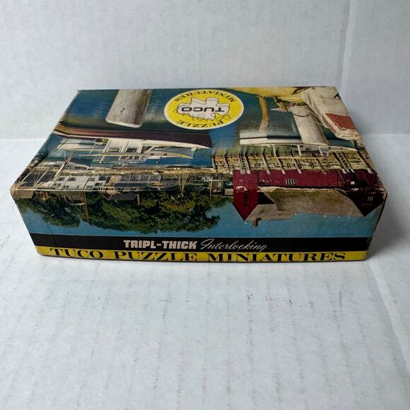 Vintage tuco miniature jigsaw puzzle “rockport harbor” 75-100 pieces - Picture 5 of 6